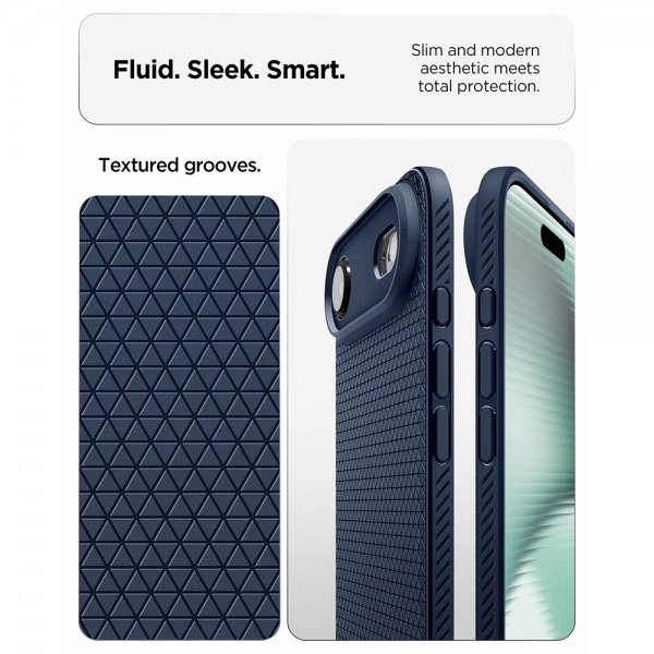 Spigen iPhone Air Deksel Liquid Air Navy Blue