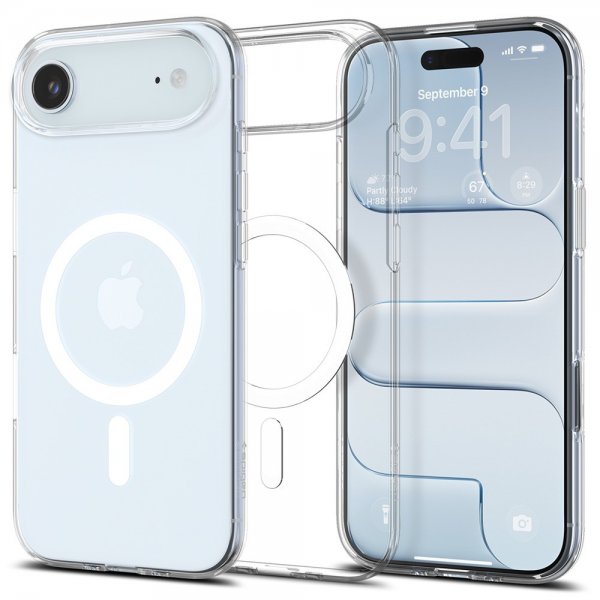 Spigen iPhone Air Deksel Liquid Crystal MagFit Clear White