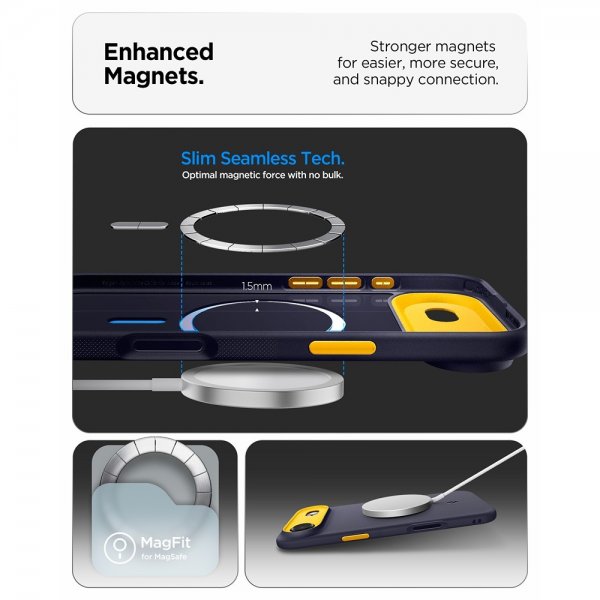 Spigen iPhone Air Deksel Nano Pop MagFit Blueberry Navy