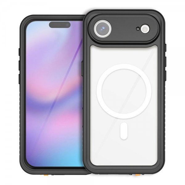 4smarts iPhone Air Deksel Stark IP68 MagSafe Svart