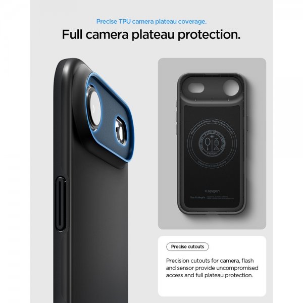 Spigen iPhone Air Deksel Thin Fit MagFit Svart