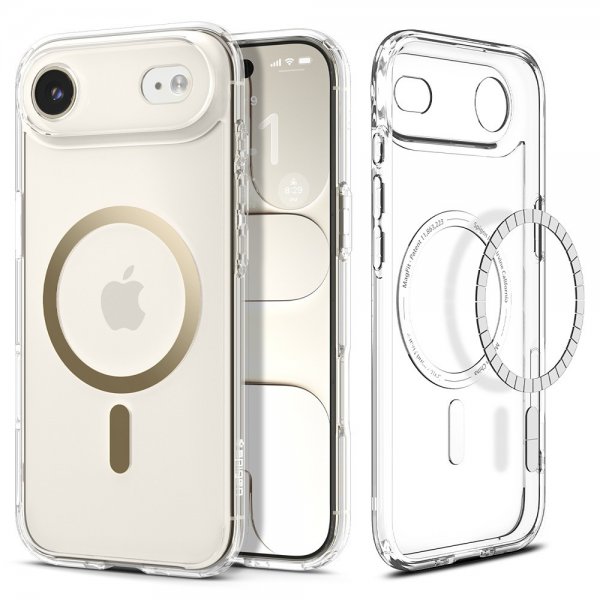 Spigen iPhone Air Deksel Ultra Hybrid MagFit Clear Gold