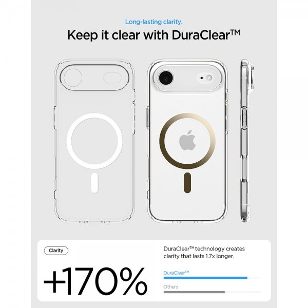 Spigen iPhone Air Deksel Ultra Hybrid MagFit Clear Gold