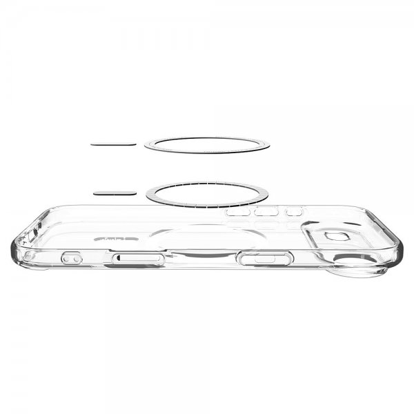 Spigen iPhone Air Deksel Ultra Hybrid MagFit Clear Graphite
