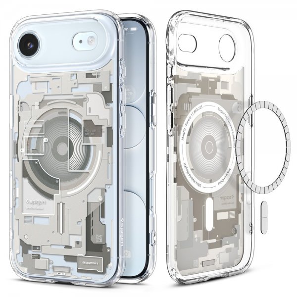 Spigen iPhone Air Deksel Ultra Hybrid Zero One MagFit Natural Titanium
