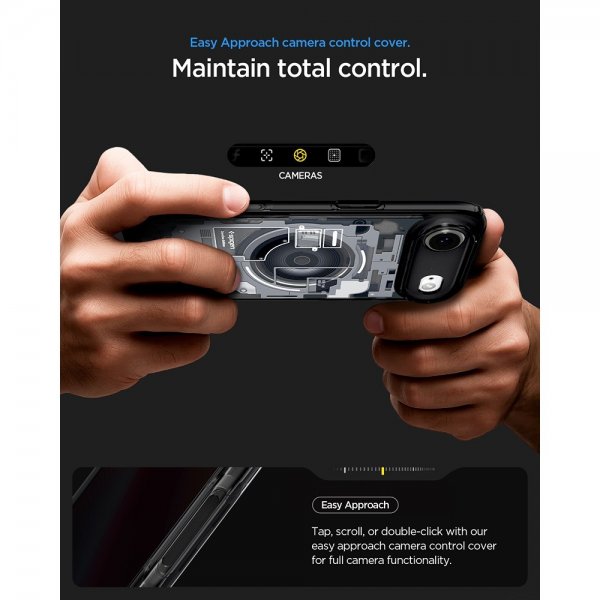 Spigen iPhone Air Deksel Ultra Hybrid Zero One MagFit Svart