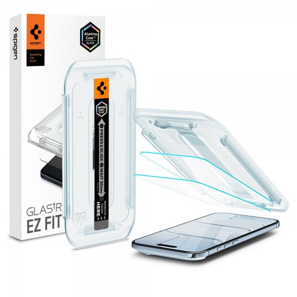 Spigen iPhone Air Skjermbeskytter GLAS.tR EZ Fit 2-pakning