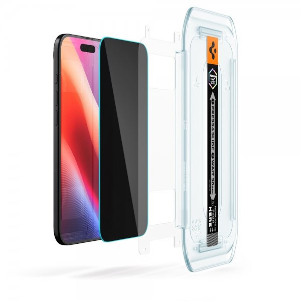 Spigen iPhone Air Skjermbeskytter GLAS.tR EZ Fit Privacy 2-pakning