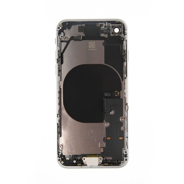 iPhone SE 2020 bakside med komplett ramme - hvit