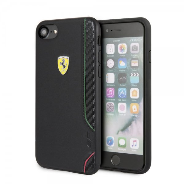 Ferrari iPhone 7/8/SE Deksel On Track Svart