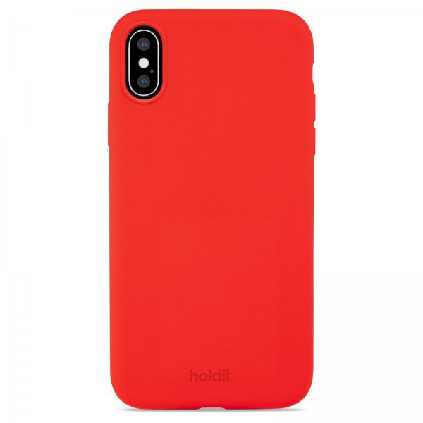 holdit iPhone X/Xs Deksel Silikon Chili Red