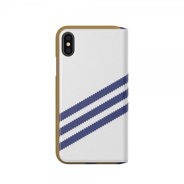 Adidas iPhone X/Xs Etui OR Booklet Case SS20 HHvit Blå