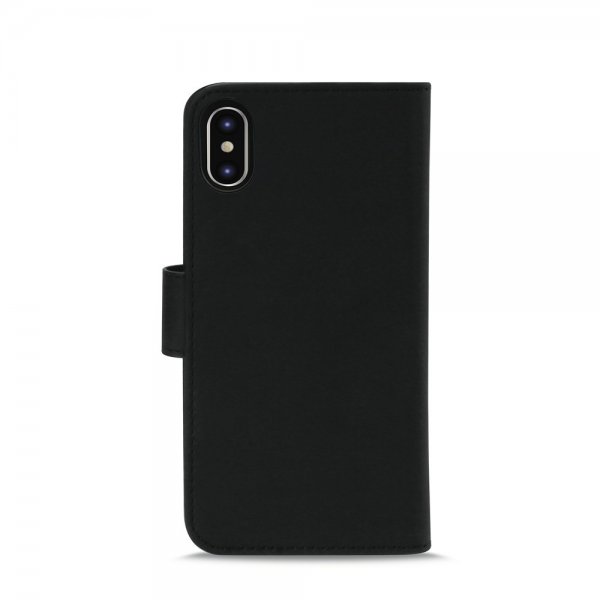 Puro iPhone X/Xs Etui Wallet Detachable 2 in 1 Svart