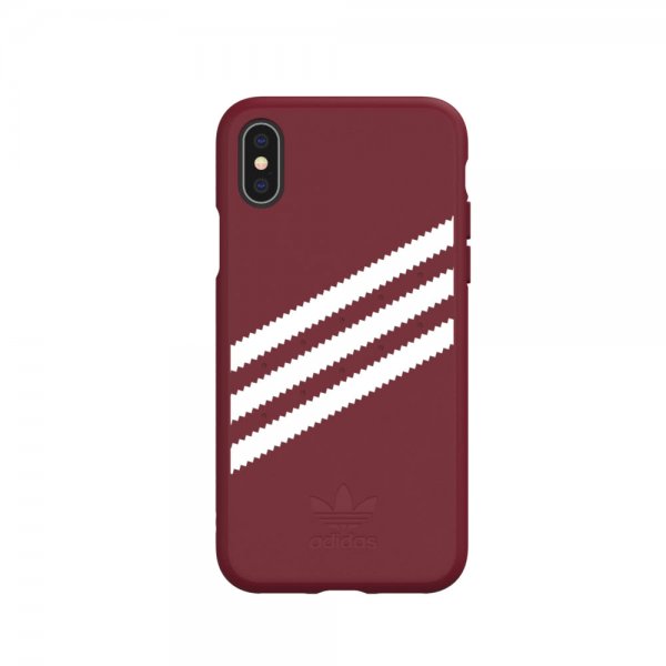 Adidas iPhone X/Xs Deksel OR Moulded Case SS20 SUEDE Burgundy
