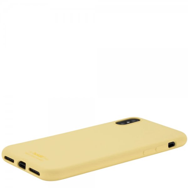holdit iPhone X/Xs Deksel Silikon Gul
