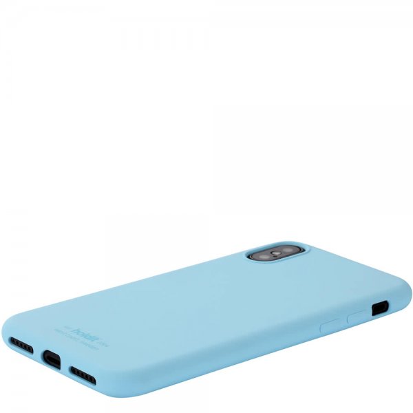holdit iPhone X/Xs Deksel Silikon Ljusblå