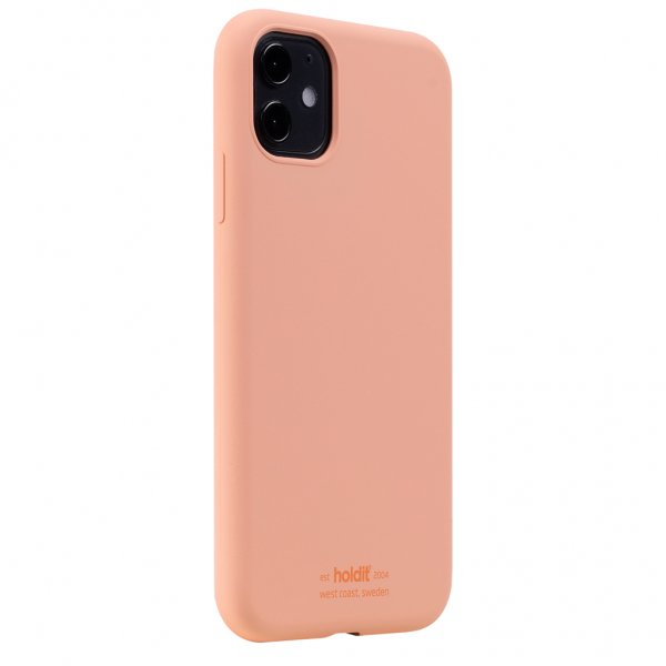 holdit iPhone 11 Deksel Silikon Pink Peach