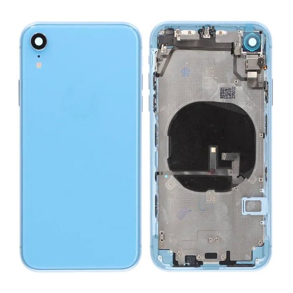 iPhone XR Bakside med komplett ramme Premium - Blå