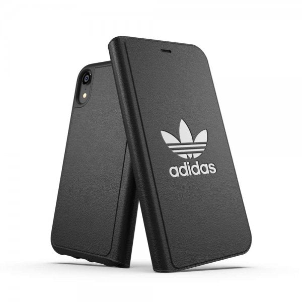 Adidas iPhone Xr Etui OR Booklet Case BASIC FW18 Svart HHvit Logga