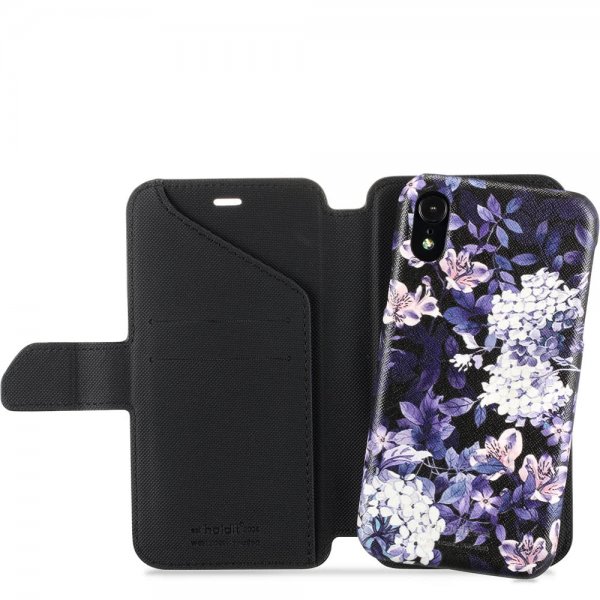 holdit iPhone Xr Etui Stockholm Löstagbart Deksel Purple Mist
