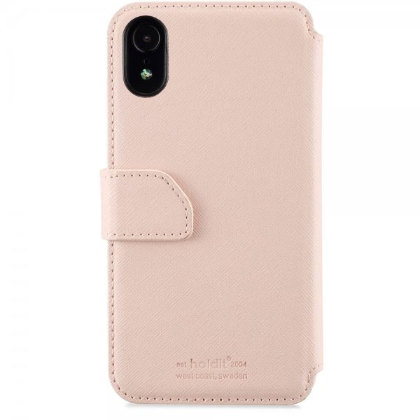 holdit iPhone Xr Etui Stockholm Löstagbart Deksel Rosa