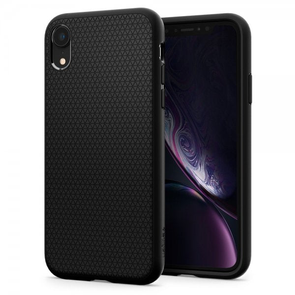 Spigen iPhone Xr Deksel Liquid Air Matte Black
