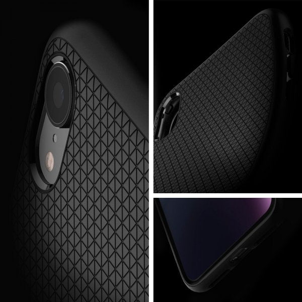 Spigen iPhone Xr Deksel Liquid Air Matte Black