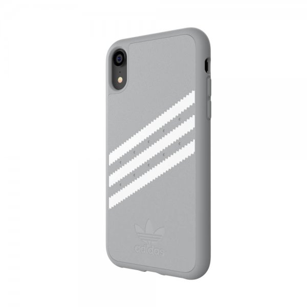Adidas iPhone Xr Deksel OR Moulded Case FW18 SUEDE Grå HHvit