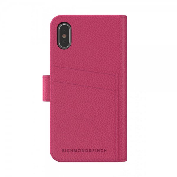 Richmond & Finch iPhone Xs Max Etui Wallet Löstagbart Deksel Rosa