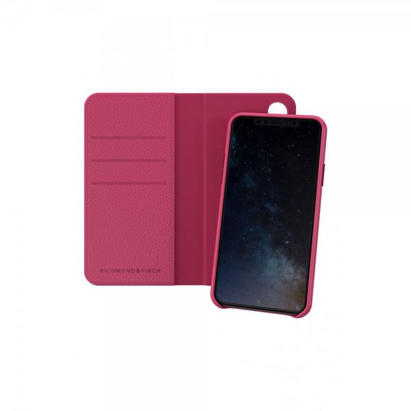 Richmond & Finch iPhone Xs Max Etui Wallet Löstagbart Deksel Rosa