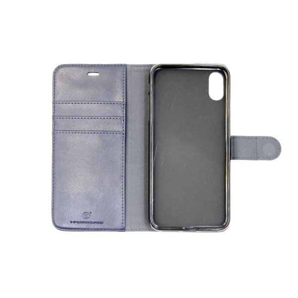 iPhone Xs Max Etui med Stativ Blå