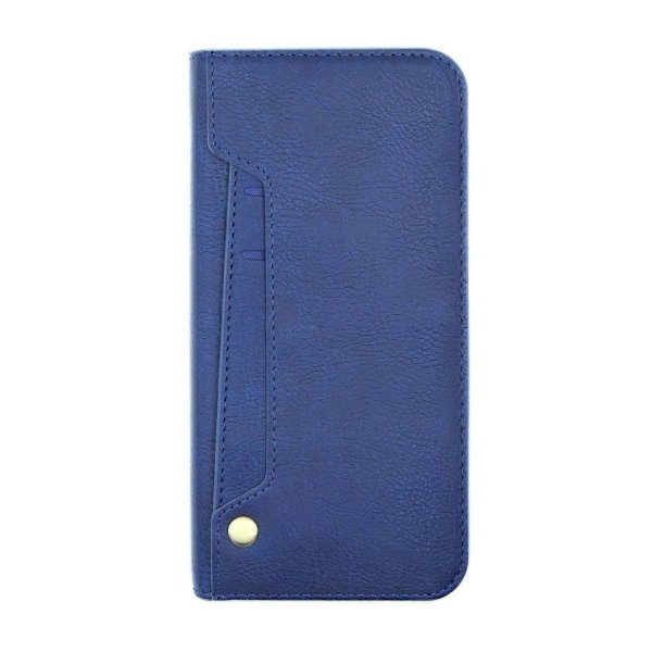 iPhone Xs Max Etui Utbrettbar Kortlomme Blå