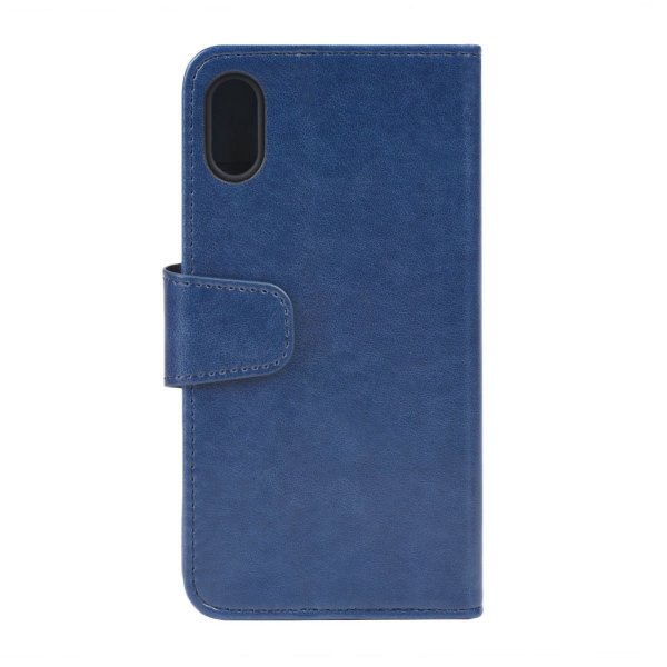 iPhone Xs Max Etui Utbrettbar Kortlomme Blå