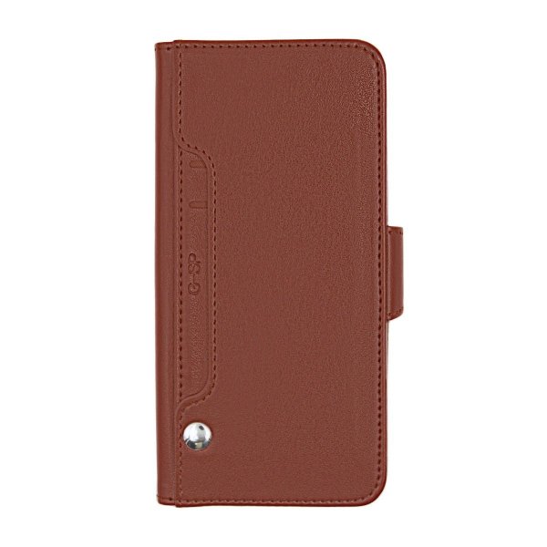iPhone Xs Max Etui Utbrettbar Kortlomme Brun