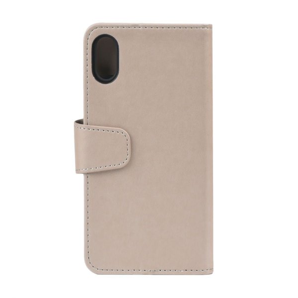 iPhone Xs Max Etui Utbrettbar Kortlomme Grå