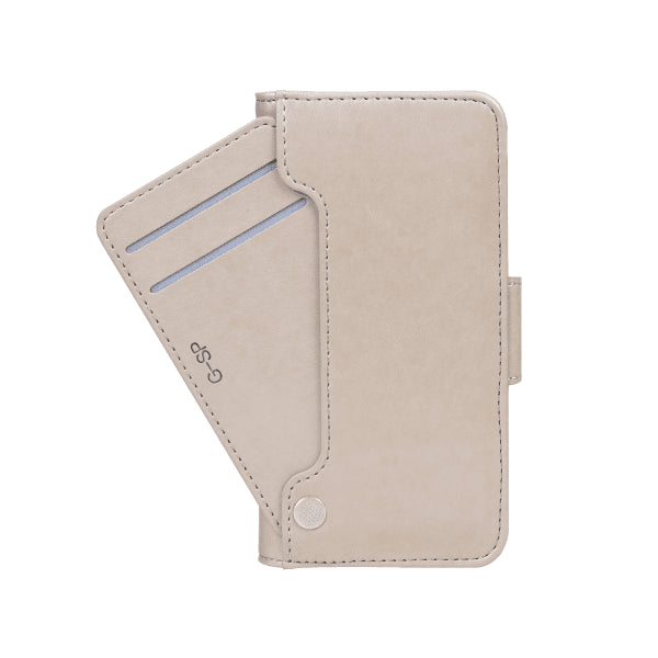 iPhone Xs Max Etui Utbrettbar Kortlomme Grå