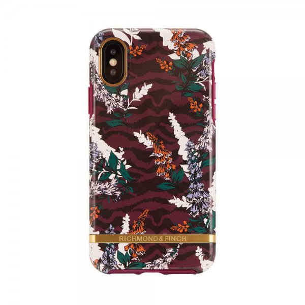 Richmond & Finch iPhone Xs Max Deksel Floral Zebra