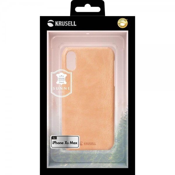 Krusell iPhone Xs Max Deksel Sunne Cover Nude
