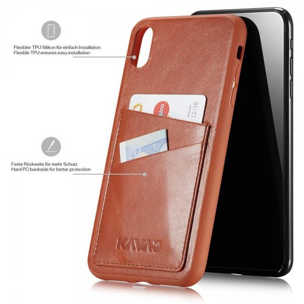 Kavaj iPhone Xs Max Deksel Tokyo Brun