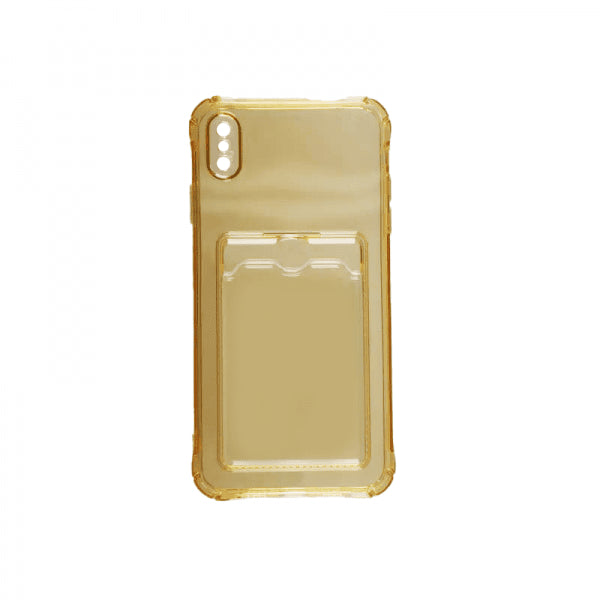 iPhone Xs Max Deksel Kortholder Støtsikker Gul
