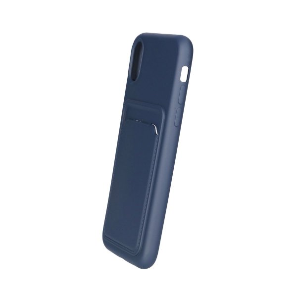 iPhone X/iPhone Xs Deksel Kortholder Blå