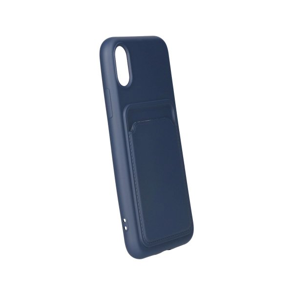 iPhone X/iPhone Xs Deksel Kortholder Blå