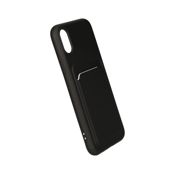 iPhone X/iPhone Xs Deksel Kortholder Svart