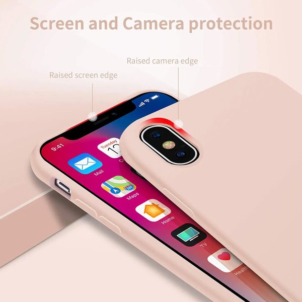 Rvelon iPhone X/iPhone Xs Deksel Silikon Beige