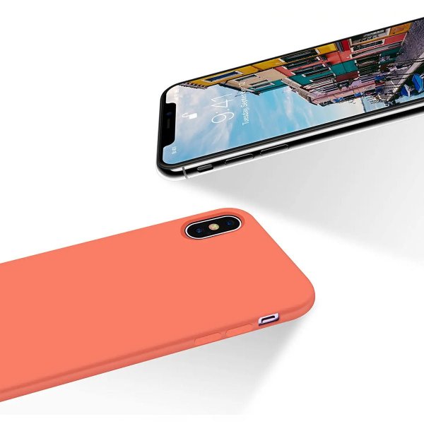 Rvelon iPhone X/iPhone Xs Deksel Silikon Rosa