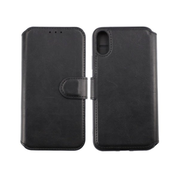 Rvelon iPhone X/iPhone Xs Etui Utbrettbar Kortlomme Svart
