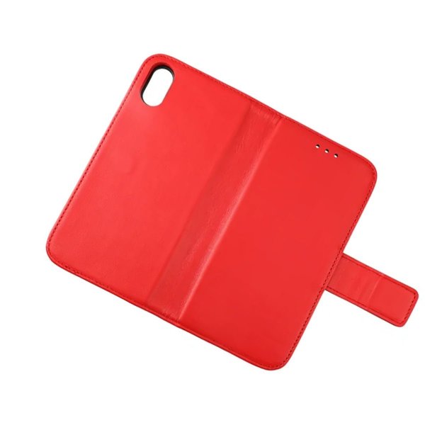 Rvelon iPhone X/iPhone Xs Etui Ekte Skinn Rød