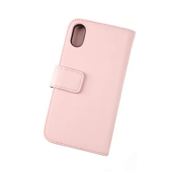 Rvelon iPhone X/iPhone Xs Etui Ekte Skinn Rosa