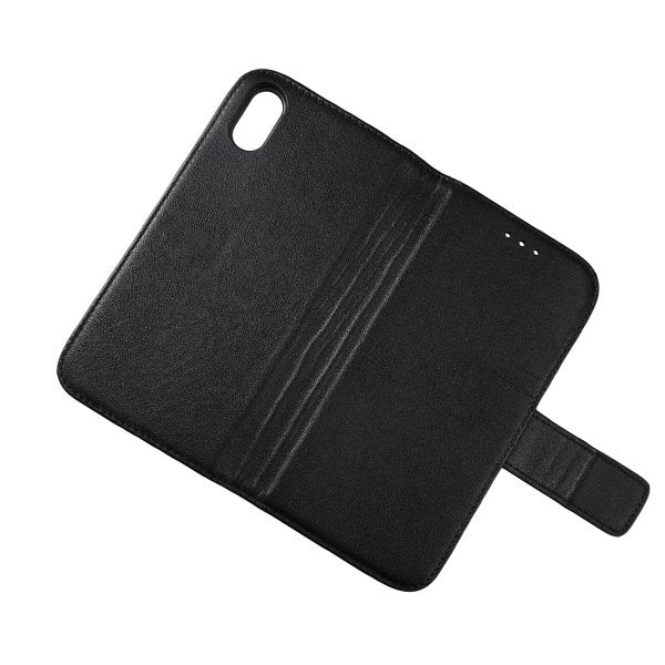 Rvelon iPhone X/iPhone Xs Etui Ekte Skinn Svart