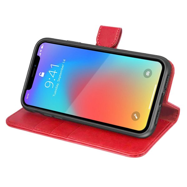 iPhone X/iPhone Xs Etui Avtagbart Deksel Rød